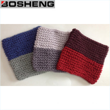 Neck Warmer Winter Zwei Farbe Strick Infinity Schal